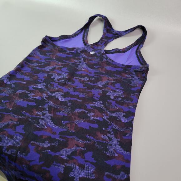 LULULEMON Cool Racerback II Mini Hounds Camo Emperor Blue Black M - Picture 6 of 6